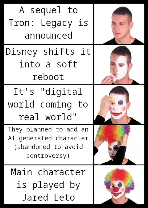 Tron Legacy Soft Reboot Clown