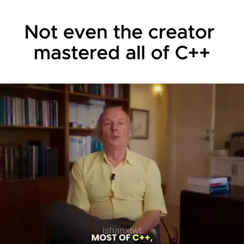 Even the C++ Creator Struggles
