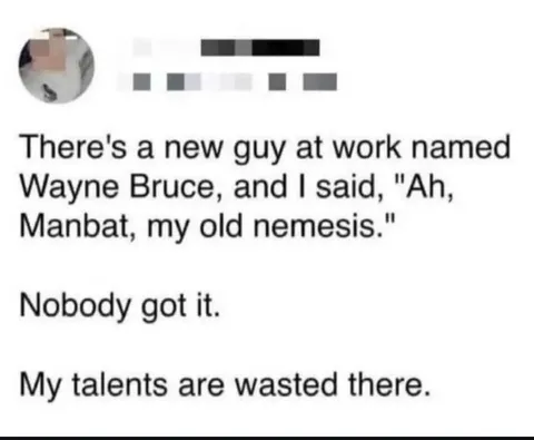 Wayne Bruce Manbat Joke
