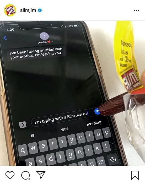 Typing With a Slim Jim