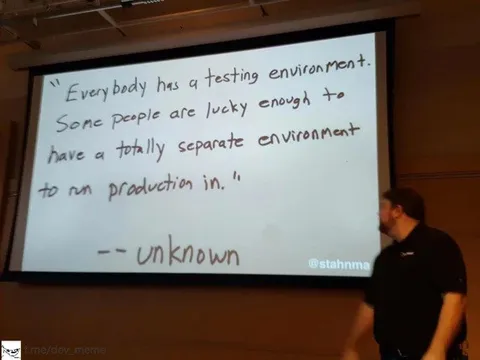 Separate Production Environment