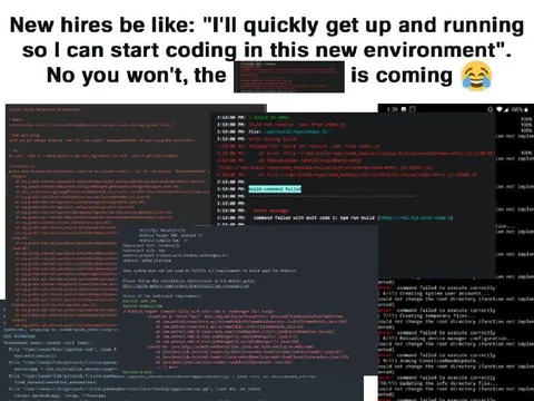New Hire Coding Environment Fails