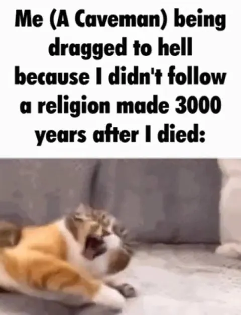 Caveman Dragged to Hell