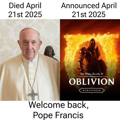 Pope Francis Oblivion Remastered