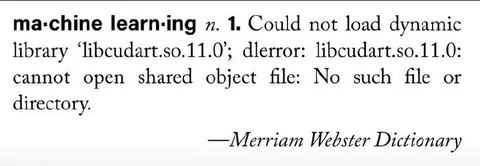 Machine Learning Library Error