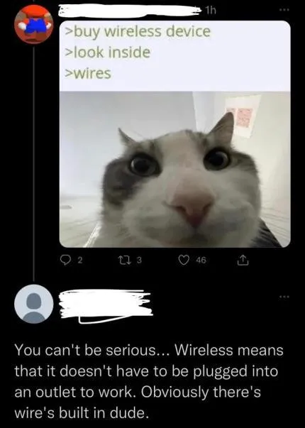 Wireless Device Has Wires Inside