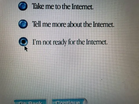Not Ready for the Internet