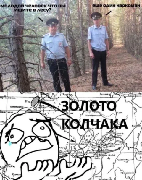 Золото Колчака в лесу