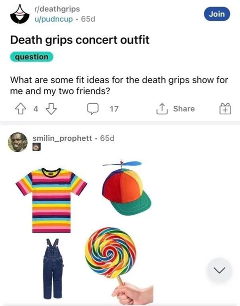 Death Grips concert outfit ideas