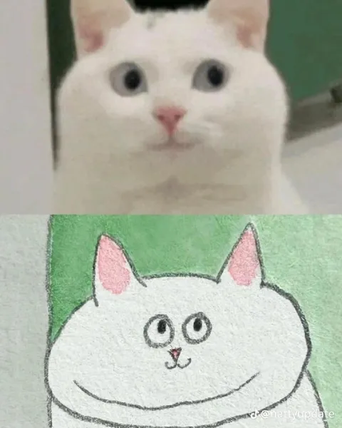 Кот и его рисунок