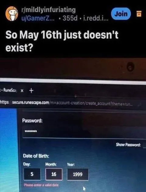 May 16th Does Not Exist