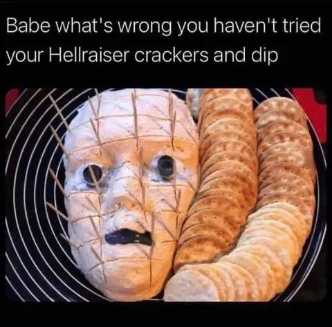Hellraiser Crackers and Dip