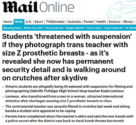 Teacher With Size Z Prosthetic Breasts