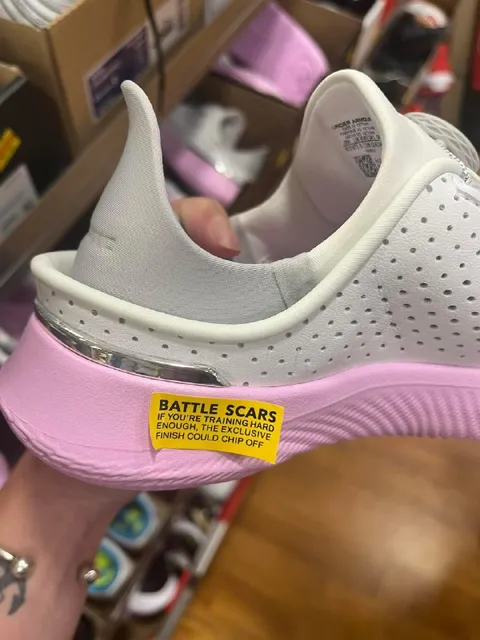 Battle Scars on Pink Sneakers