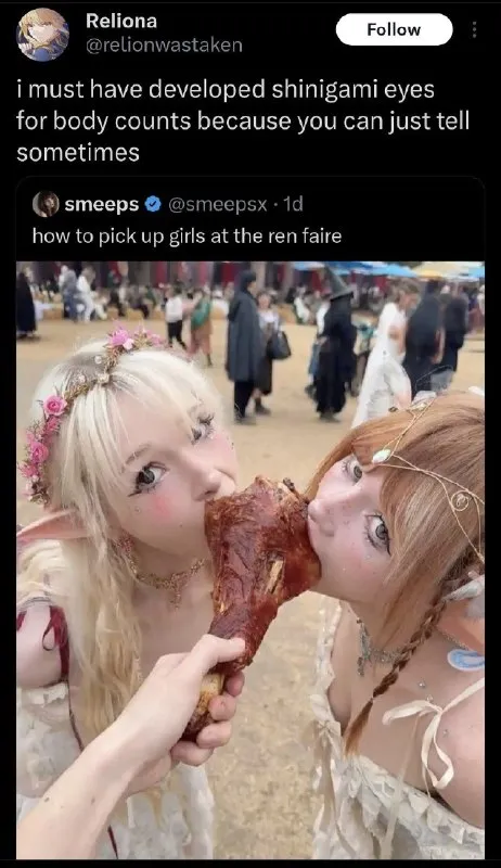 Shinigami Eyes at the Ren Faire