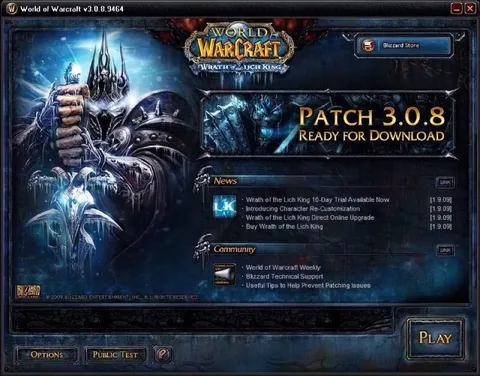 World of Warcraft Patch 3.0.8