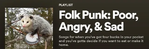 Folk Punk: Poor, Angry, & Sad