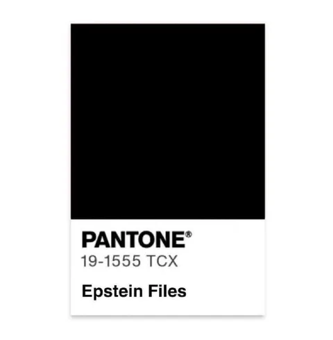 Pantone Epstein Files Swatch