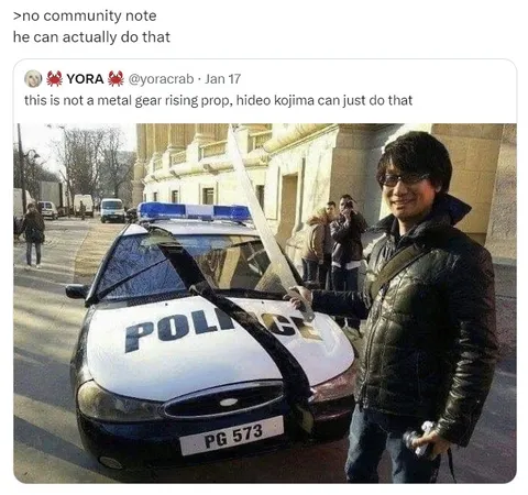 Hideo Kojima Can Just Do That