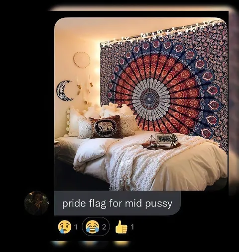 Pride Flag Bedroom Tapestry