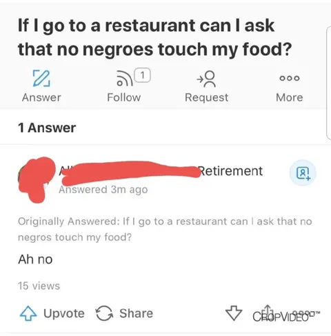 Restaurant Food Touch Question