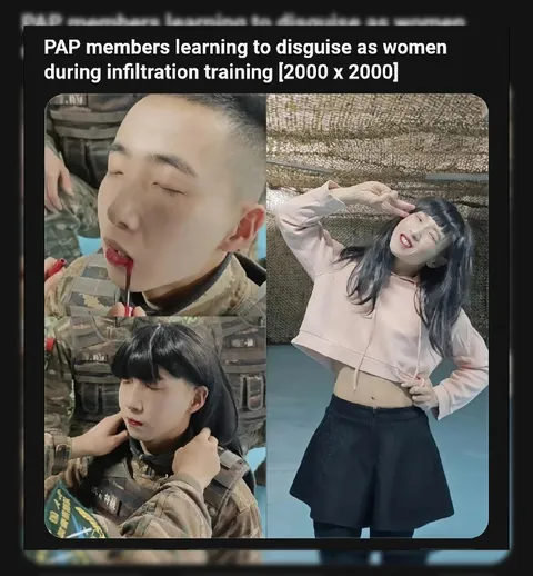 PAP Members Disguise as Women