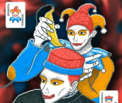Two Jokers Pixel Art