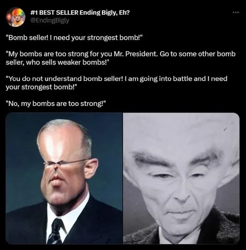 Bomb Seller Has Strongest Bombs