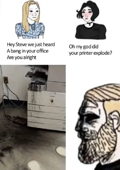 Printer Explosion Joke