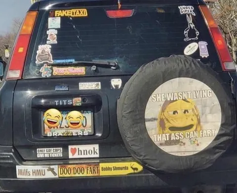 Fart Joke Car Stickers