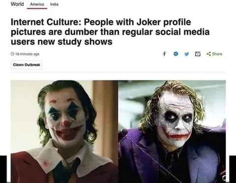 Joker Profile Picture Study