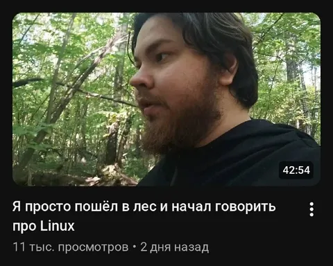 Пошёл в лес говорить про Linux