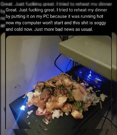 Reheating Dinner on a PC