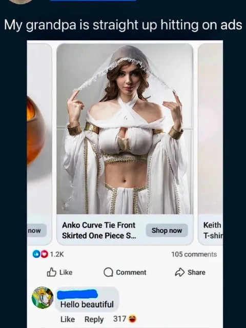 Grandpa Comments on Ads