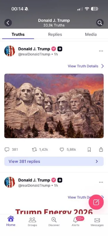 Trump on Mount Rushmore