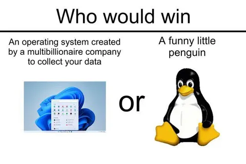 Who Would Win: Windows or Linux Penguin