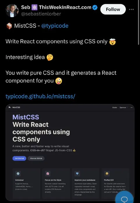 CSS Generates React Components