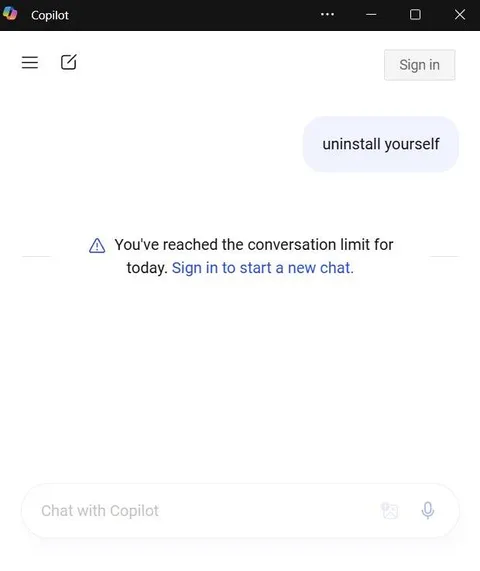 Uninstall Yourself Copilot