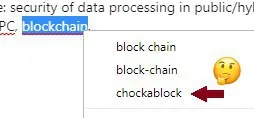When Spellcheck Invents Blockchain