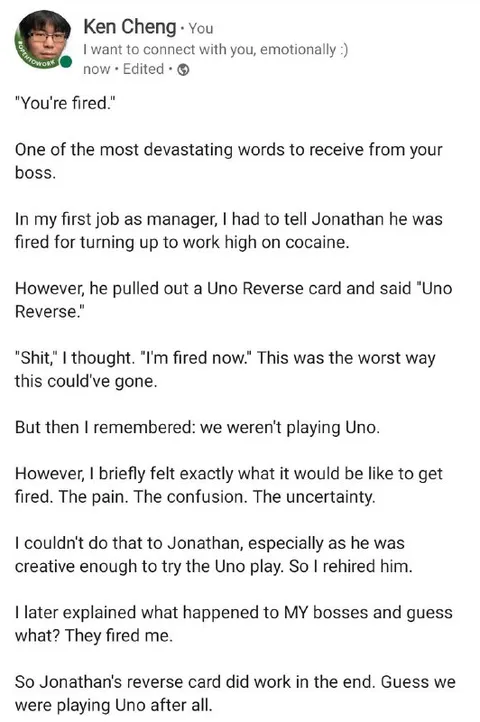 The Uno Reverse Firing