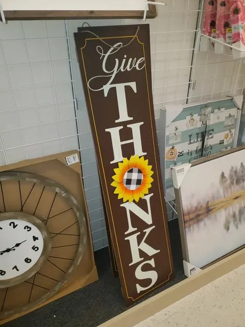 Give Thonks Sunflower Sign
