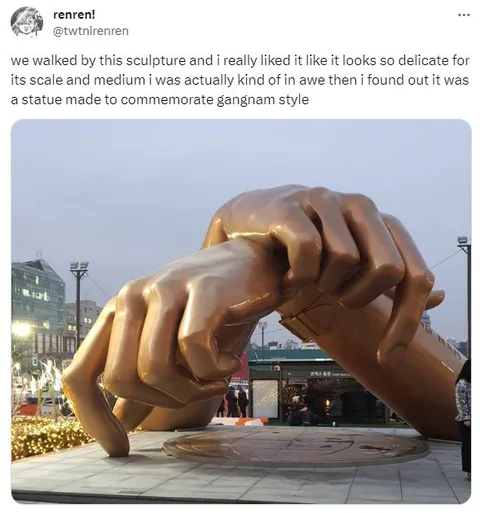 Delicate Gangnam Style Sculpture