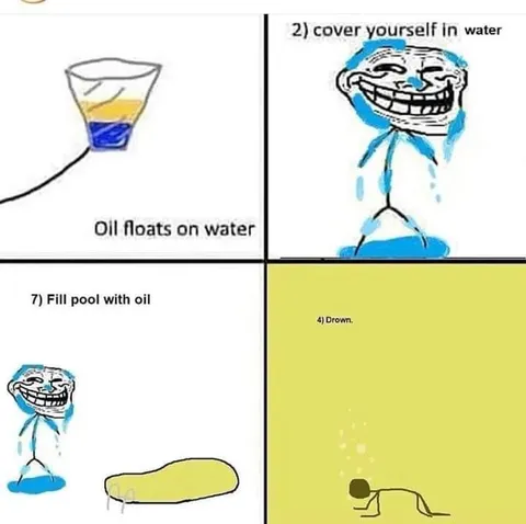 Trollface Oil Pool Science