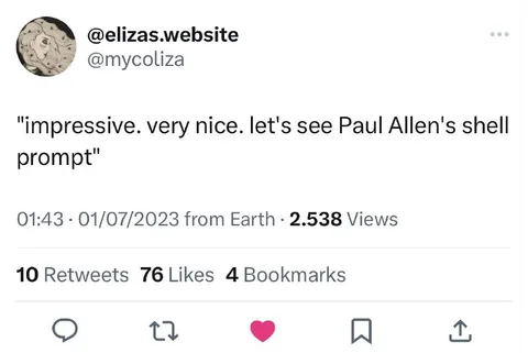 Paul Allen's Shell Prompt