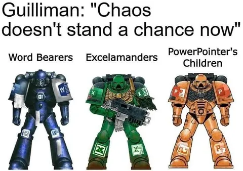 Guilliman's Office Space Marines