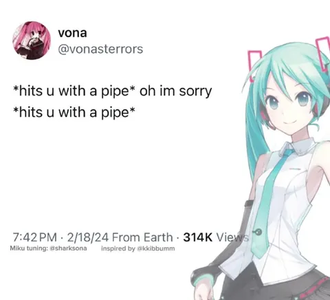 Hatsune Miku Pipe Accident
