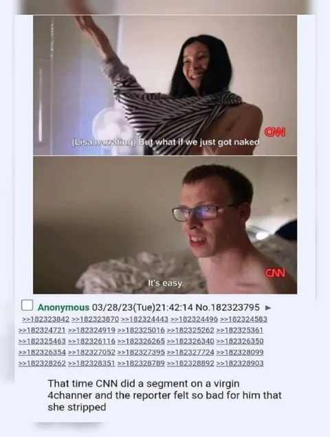 CNN Reporter Strips for Virgin 4channer