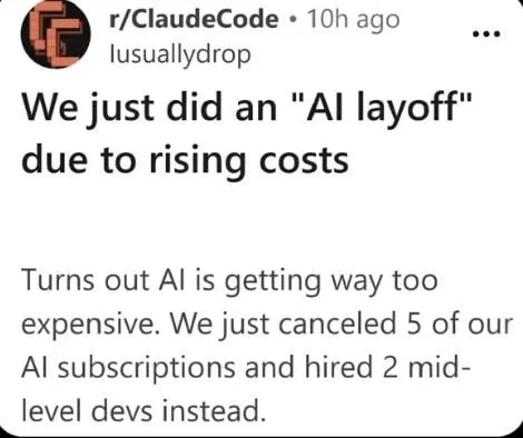 AI Layoff Due to Rising Costs