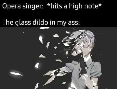 Glass Dildo Hits a High Note