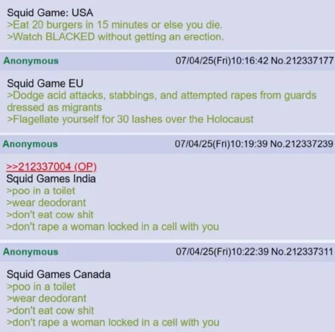 Squid Game Country Survival Rules